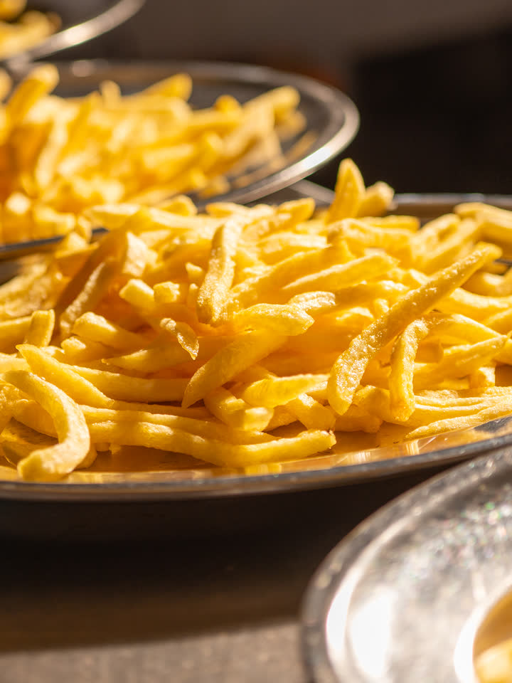 Golden French fries